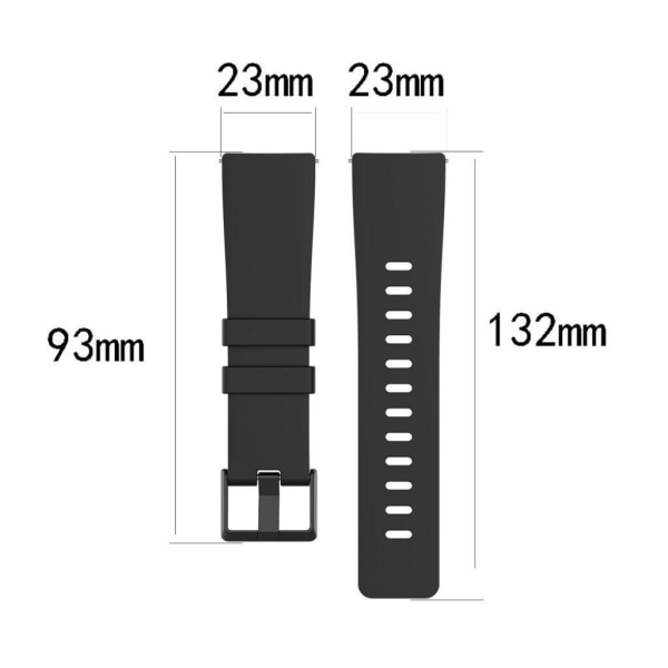 Fitbit Versa 2 / Versa Lite silikon klockarmband - svart / Size: Svart