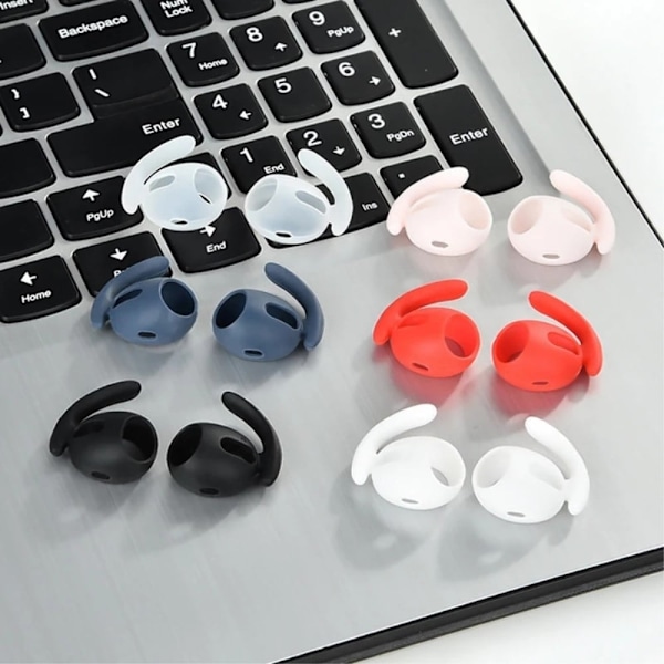 1 par AirPods Pro 2 silikonskydd - Vit Vit
