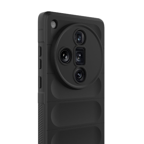 Mjukt greppformat Oppo Find X7 Ultra skal - Mörkgrå Silvergrå