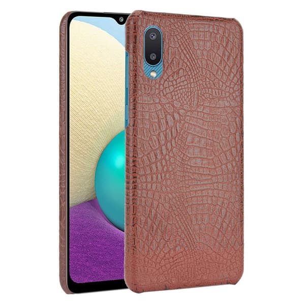 Krokokotelo - Samsung Galaxy A02 - Ruskea Brown