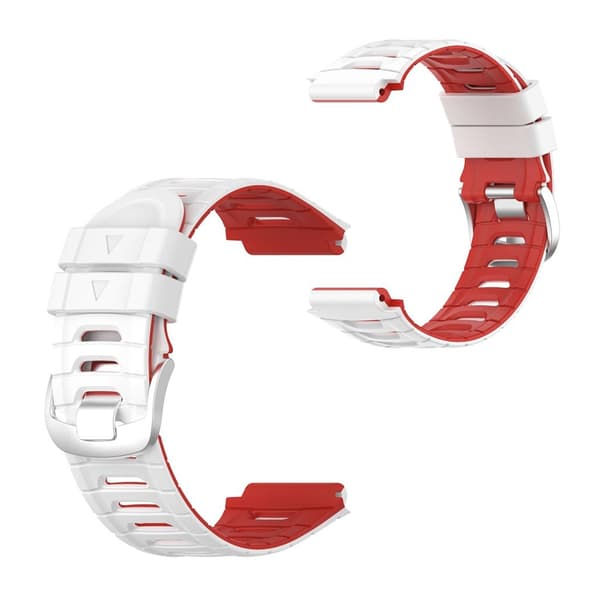 Garmin Forerunner 920XT tofarvet silikoneurrem - Hvid / Rød Multicolor