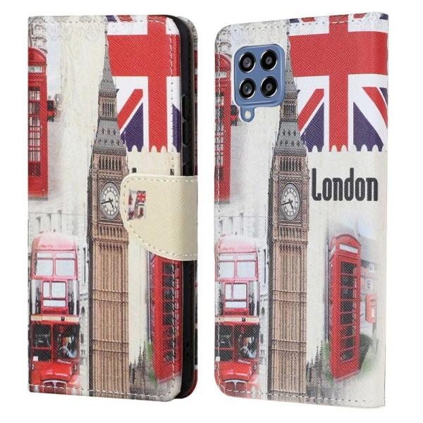 Wonderland Samsung Galaxy M33 5G flip etui - London Big Ben Multicolor