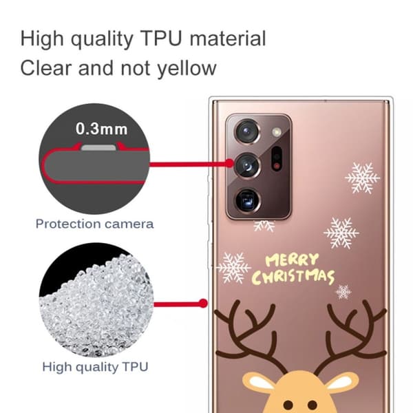 Juleveske til Samsung Galaxy Note 20 Ultra - Gul Elg Yellow