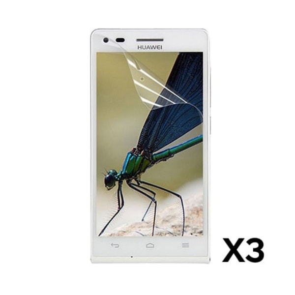 Displayskydd Til Huawei Ascend G6 - 3 Stycken Transparent
