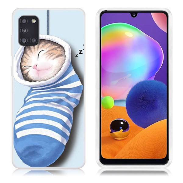Deco Samsung Galaxy A31 Etui - Sock Blue