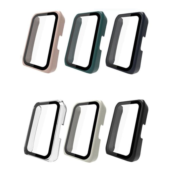 Huawei Band 6 / 6 Pro / Honor Band 6 skyddshölje med härdat glas - Midnattsblå Blå