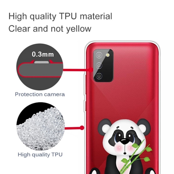 Deco Samsung Galaxy A03s deksel - Panda Og Bambus Black