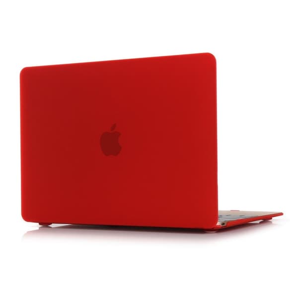 Ancker Macbook 12-inch (2015) Retina Display Etui - Matte Rød Red