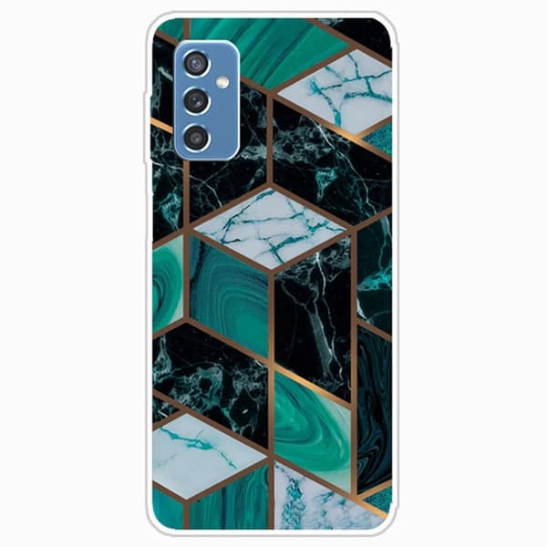 Marble Samsung Galaxy M52 5G Etui - Smaragd Marmor Green
