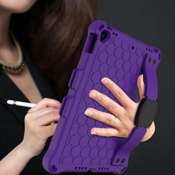 iPad 10.2 (2019) honeycomb EVA silicone combo case - Purple Lila
