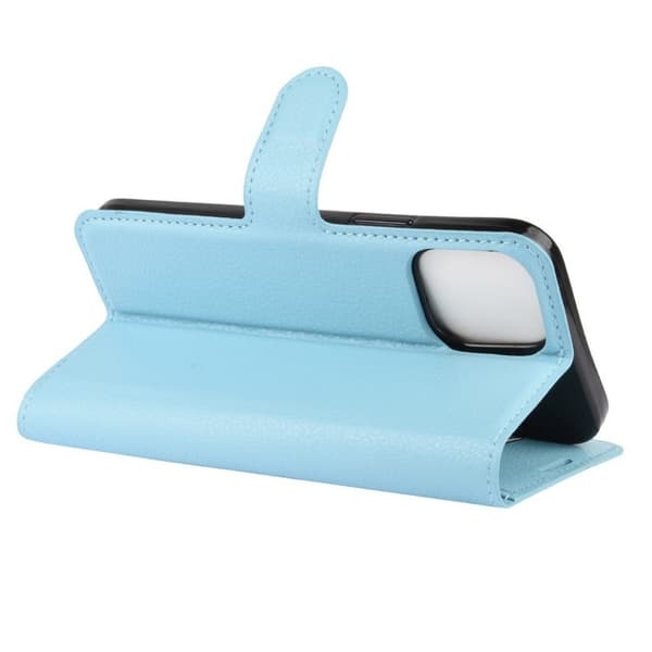 Classic iPhone 12 Pro / iPhone 12 flip etui - Babyblå Blue