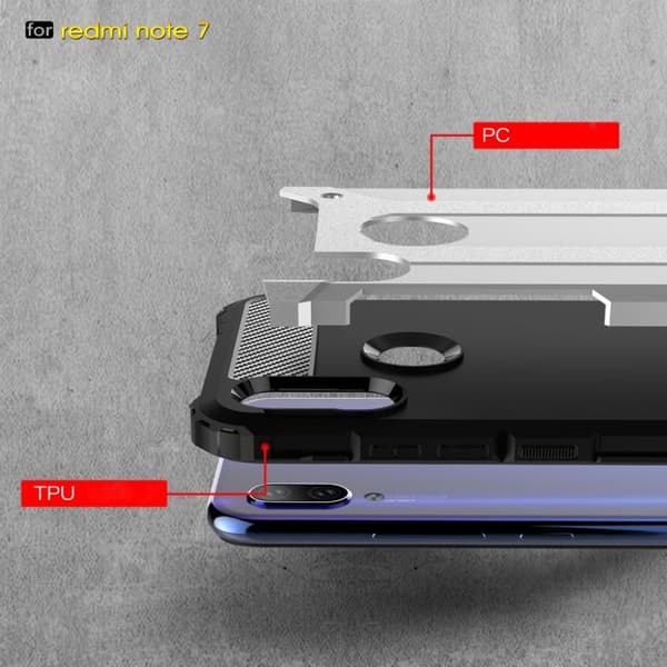 Armor Guard etui - Xiaomi redmi Note 7 / Note 7 Pro / Note 7S - Hvit White