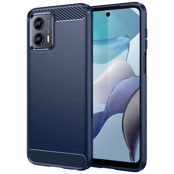 Carbon Flex Fodral Motorola Moto G (2023) - Blå Blå