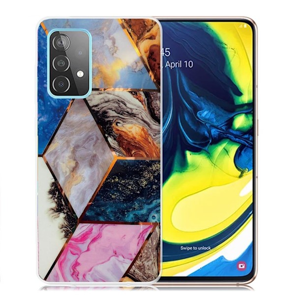 Marble Samsung Galaxy A82 5G Etui - Vibrant Marmor Diamant Multicolor