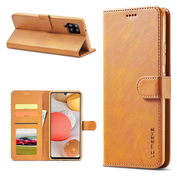 LC.Imeeke Samsung Galaxy A42 5G Flippetui - Brun Brown