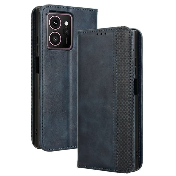 Bofink Vintage läder HMD Skyline fodral - Blå Blå