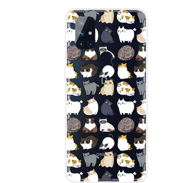 Deco OnePlus Nord N100 case - Cute Cats Multicolor