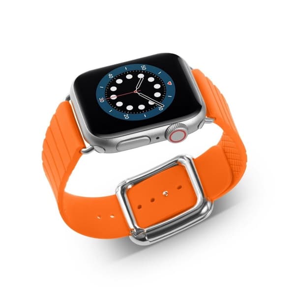Apple Watch 40 mm silikoneurrem i moderne stil - Orange Orange
