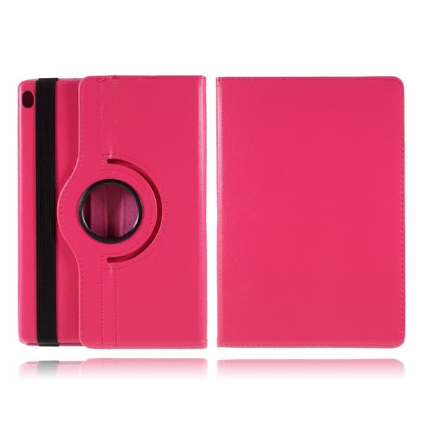 Lenovo Tab M10 360 graders roterbart læderetui - Rose Pink