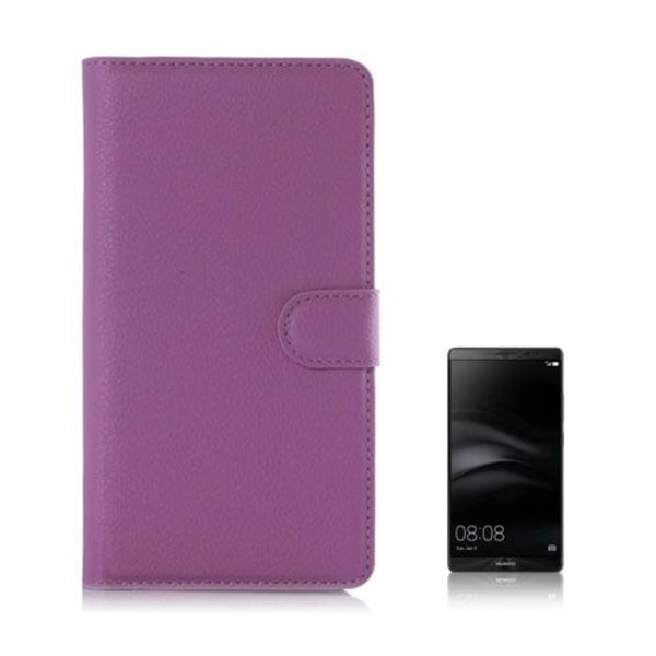 Moen Huawei Mate 8 læder-etui med kortholder - Lilla Purple