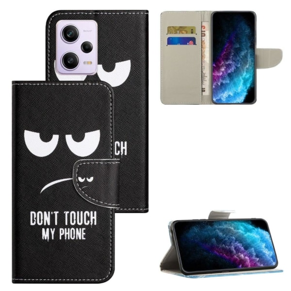 Wonderland Xiaomi Poco X5 / Redmi Note 12 Flip Fodral - Don't Touch My Phone Svart