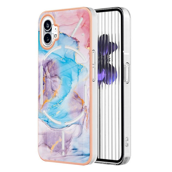 Marmormotiv Nothing Phone (1) skal - Mjölkväg Marmor Blå Blå