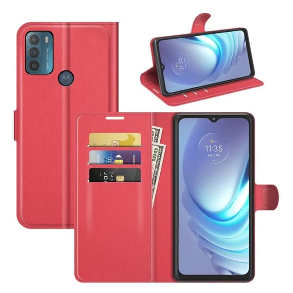 Classic Motorola Moto G50 Flippetui - Rød Red