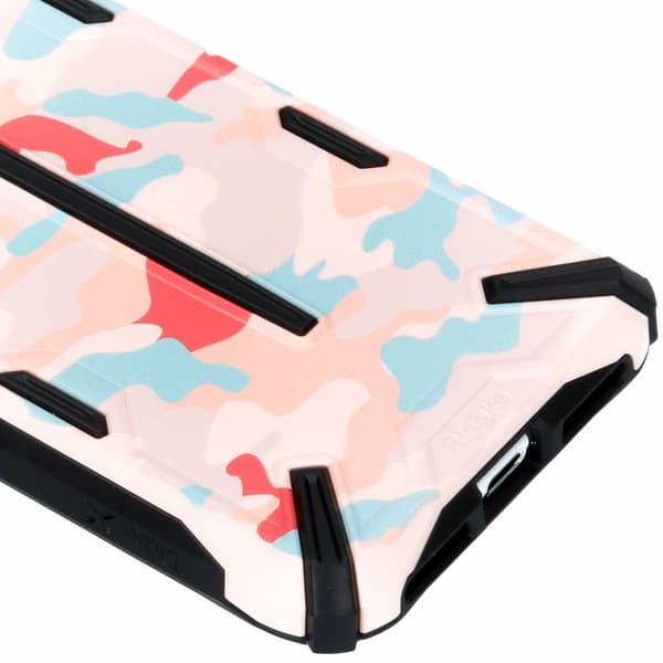 Ringke DUAL X til iPhone X/XS - Camo Pink Pink