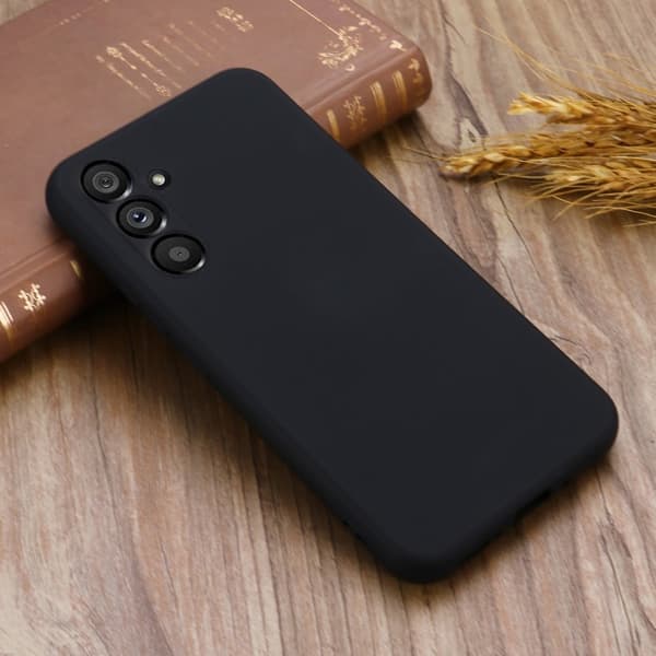 Matt flytende silikondeksel for Samsung Galaxy A54 - Svart Black