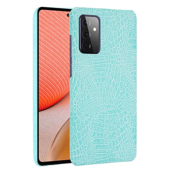 Croco Etui Samsung Galaxy A72 5G - Cyan Green