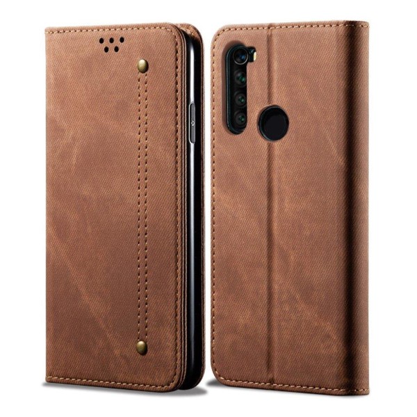 Jeans Xiaomi Redmi Note 8 etui - Kaffe Brown