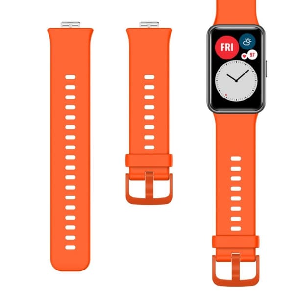 Huawei Watch Fit simple silikone rem - orange Orange