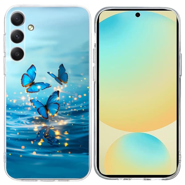 Vibe Samsung Galaxy S25 FE cover - Blå Sommerfugl Blue