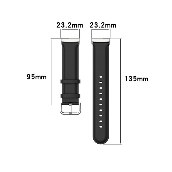 Fitbit Sense 2 / Versa 4 / 3 urrem i ægte læder - Babyblå Blue