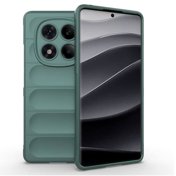Deksel med mykt grep for Xiaomi Redmi Note 14 Pro 5G - Grønn Green