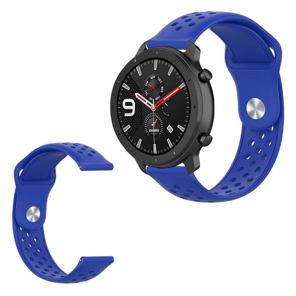 Amazfit GTR 42mm / GTS silikone Urrem - Mørkeblå Blue
