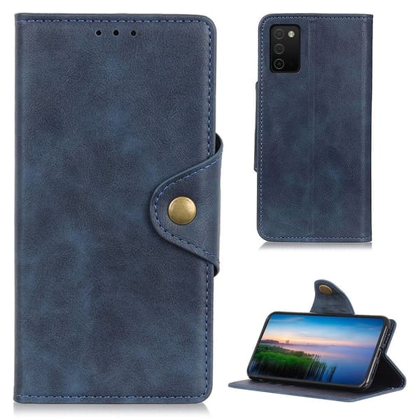Alpha Samsung Galaxy A03s Läppäkotelo - Sininen Blue