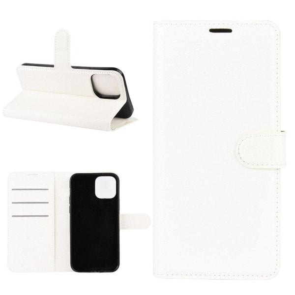 Klassisk iPhone 12 Mini flip etui - Hvid White