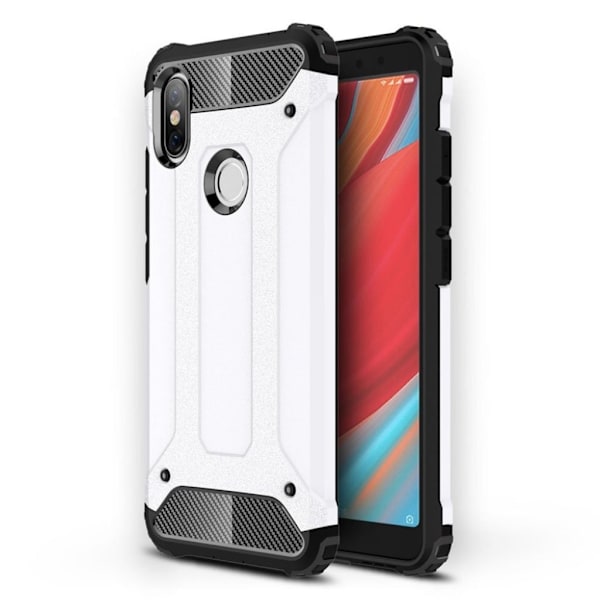 Xiaomi Redmi S2 mobilskal plast silikon kolfiber - Vit Vit
