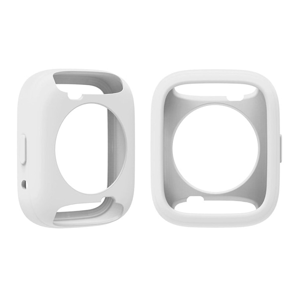 Xiaomi Redmi Watch 3 Active Silicone Strap Replacement Wrist Band with Watch Case - White White