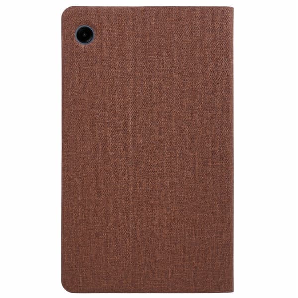 X-LEVEL Samsung Galaxy Tab A9 X115 Case Cloth Texture Leather Tablet Cover - Brun Brown