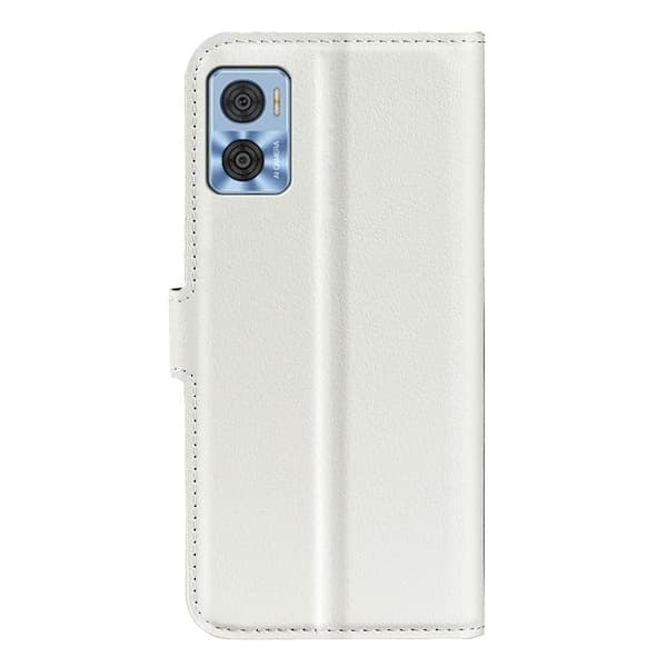 Classic Motorola Moto E22 Flippetui - Hvit White