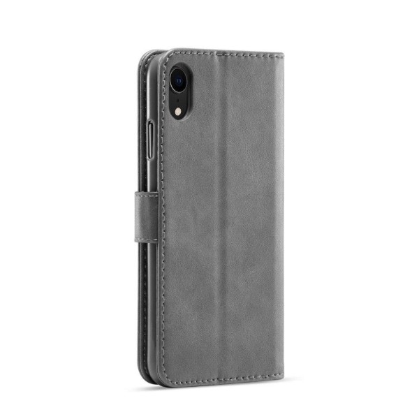 LC.IMEEKE iPhone Xr flip etui - Sølv/Grå Silver grey