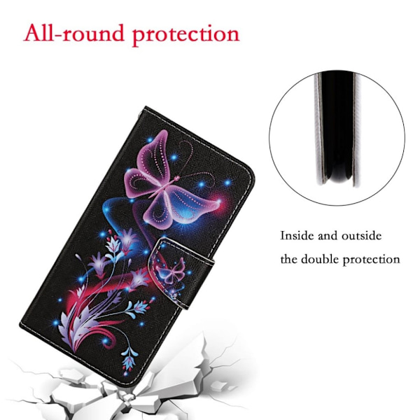 Wonderland Samsung Galaxy S20 flip etui - Lysende Sommerfugl Pink