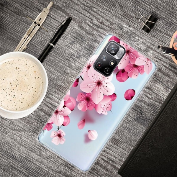 Deco Xiaomi Redmi Note 11T 5G / Note 11s 5g Suojakotelo - Peach Blossom Pink