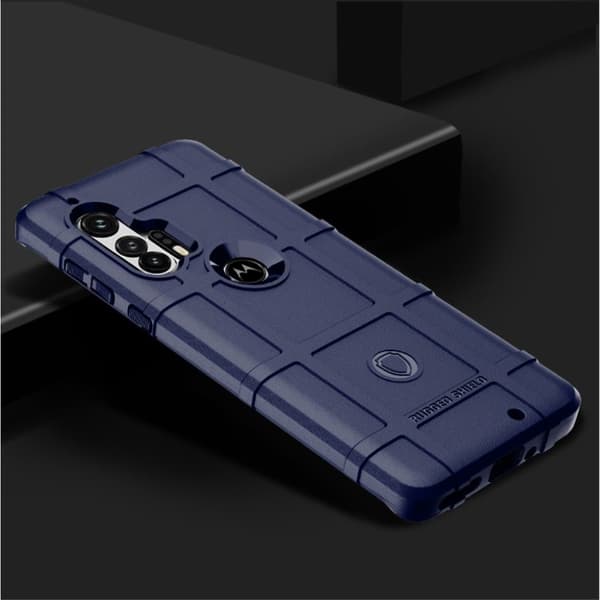 Rugged Shield Cover - Motorola Edge Plus - Blå Blue
