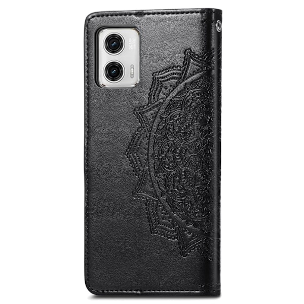 Mandala Motorola Moto G73 Flip Etui - Sort Black