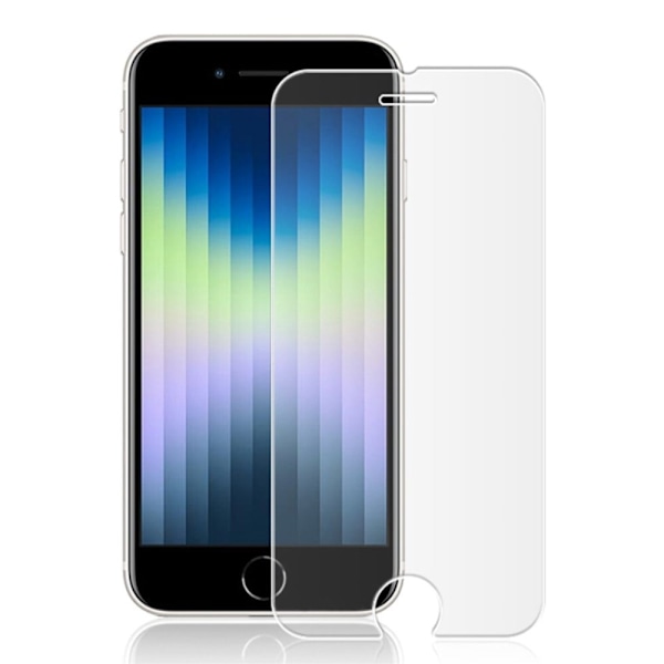 AMORUS kaaren reuna karkaistua lasia näytönsuoja iPhone SE (2022) / 2020 / 9 Transparent