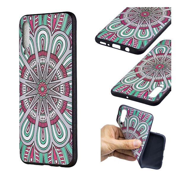Imagine Samsung Galaxy A70 cover - Abstrakte Blomster Multicolor