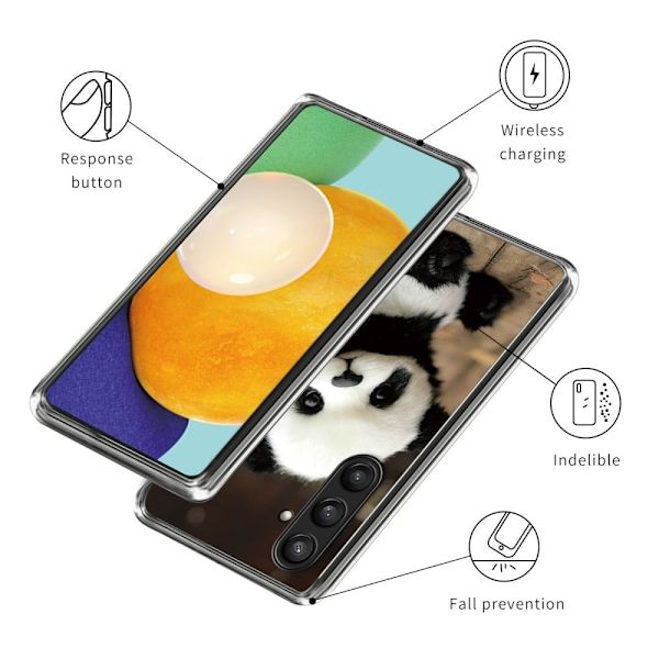 Deco Samsung Galaxy S24 cover - Panda Brown